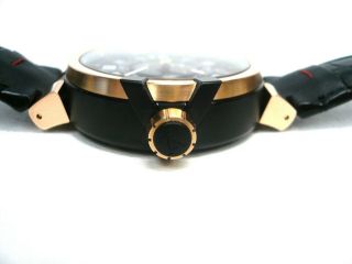 Louis Vuitton Tambour Evolution Spin Time GMT 45 Q1BG10 18K Rose MMC Strap Watch 9