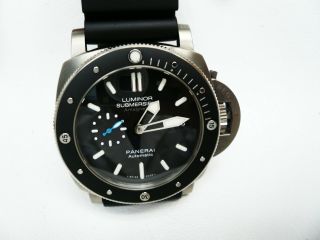 Panerai PAM 1389 Luminor Submersible Titanium Strap Wristwatch,  Box 2018 11