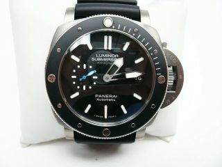 Panerai Pam 1389 Luminor Submersible Titanium Strap Wristwatch,  Box 2018