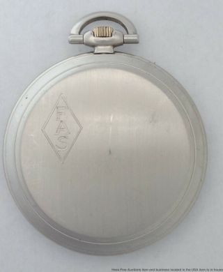 Heavy Patek Philippe 62.  3g Diamond Art Deco Mens 1930s Pocket Watch Orig Case 5