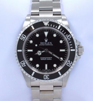 Rolex Submariner 14060 Oyster Stainless Steel Black Dial Watch