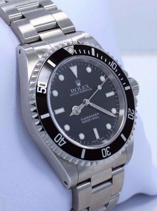 ROLEX Submariner 14060 Oyster Stainless Steel Black Dial Watch 3