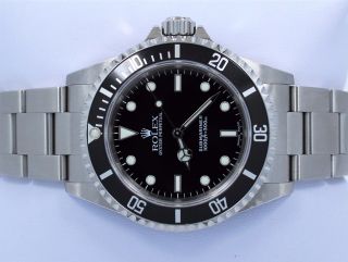 ROLEX Submariner 14060 Oyster Stainless Steel Black Dial Watch 5