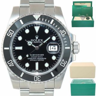 2019 Rolex Submariner Date 116610 Steel Black Dial Ceramic Bezel Watch Box