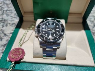 Rolex Steel Oyster Perpetual SUBMARINER BLACK DIAL 40MM (16610) 12
