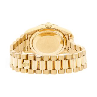 Rolex Day - Date Auto Yellow Gold Diamonds Mens President Bracelet Watch 18238 5
