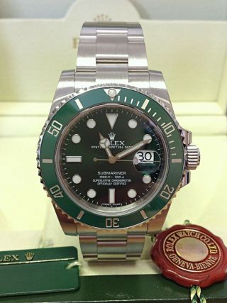 Rolex Submariner Date 116610lv Green Dial 