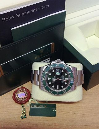 Rolex Submariner Date 116610LV Green Dial ' Hulk ' BOX AND PAPERWORK 2012 5