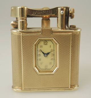 Solid 9k Gold Dunhill Lighter Watch C1939