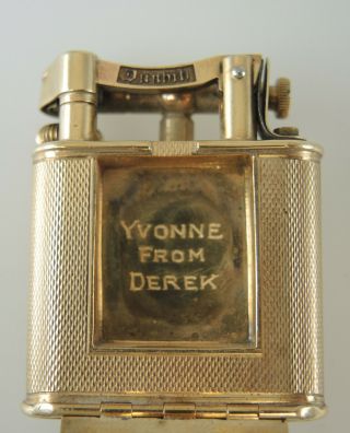 Solid 9K Gold DUNHILL Lighter Watch c1939 5