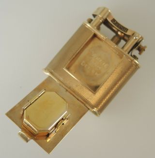 Solid 9K Gold DUNHILL Lighter Watch c1939 7