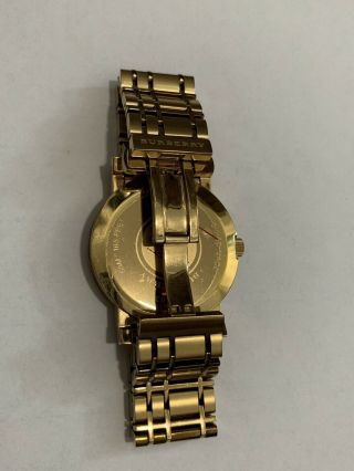 Burberry BU1393 Gold Tone Analog Watch 6