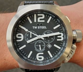 Tw Steel Canteen Chronograph Tw4 - B Wrist Watch For Men