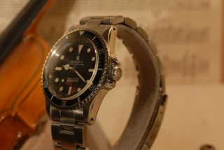 VINTAGE ROLEX SUBMARINER 4TH QTR 1967 ORIGINAL/RARE METERS FIRST DIAL CAL 1530 4