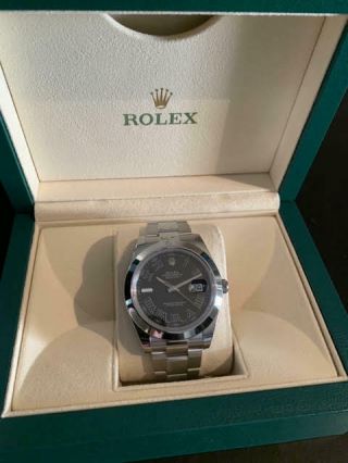 Rolex Datejust II 126300 41mm Rhodium Grey/Black Dial 2016 2