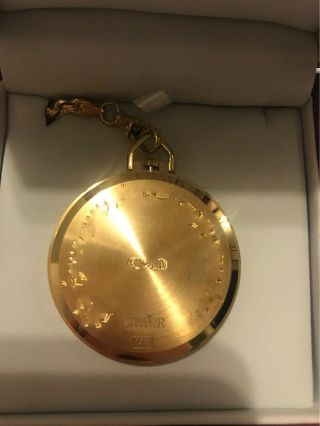 Condor Geneva Swiss Quartz 14K Gold Pocket Watch,  14K Gold Chain 5