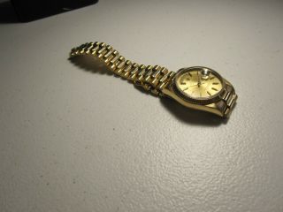 Mens 18K gold Rolex watch day date president 1987 model 18038 serial 9621447 4