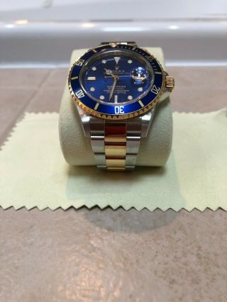 Rolex Submariner Auto 40mm Steel Yellow Gold Mens Bracelet Watch Date 116613LB 4
