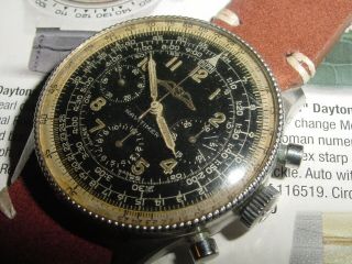 Vintage 1950s Breitling Navitimer 806 Chronograph Mens Watch Aopa Dial