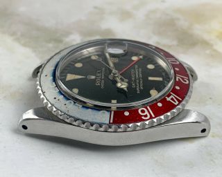 Vintage Rolex Gilt GMT - Master Wristwatch Ref.  1675 RARE Transitional PCG NR 8