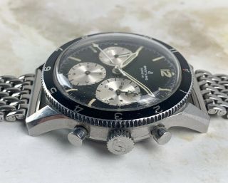 Vintage Breitling Co - Pilot Chronograph Wristwatch Ref.  765CP Venus 178 1960s NR 7