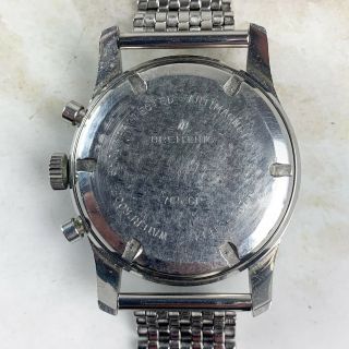 Vintage Breitling Co - Pilot Chronograph Wristwatch Ref.  765CP Venus 178 1960s NR 8