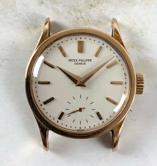 Vintage Patek Philippe Calatrava Wristwatch Ref.  96 18kt Rose Gold Nr