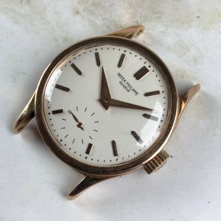 Vintage Patek Philippe Calatrava Wristwatch Ref.  96 18kt Rose Gold NR 2