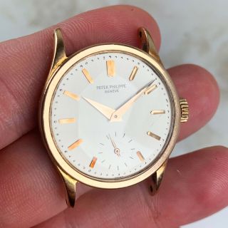 Vintage Patek Philippe Calatrava Wristwatch Ref.  96 18kt Rose Gold NR 4