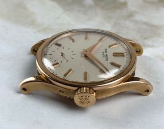 Vintage Patek Philippe Calatrava Wristwatch Ref.  96 18kt Rose Gold NR 6