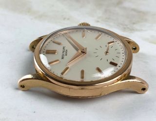 Vintage Patek Philippe Calatrava Wristwatch Ref.  96 18kt Rose Gold NR 7