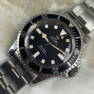Vintage Tudor (by Rolex) Submariner Snowflake Wristwatch Ref.  7016/0 No Date NR 2