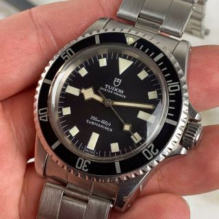 Vintage Tudor (by Rolex) Submariner Snowflake Wristwatch Ref.  7016/0 No Date NR 5