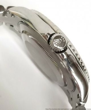 Rolex Yacht - Master 16622 Platinum Steel Mens Watch Box Papers Quickset 11
