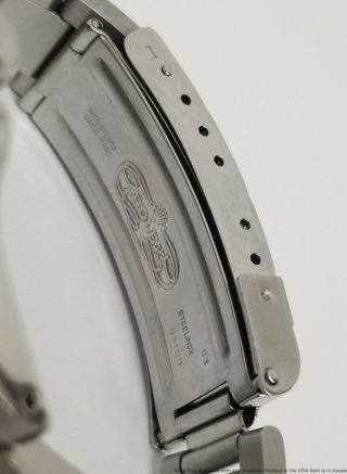 16610 Rolex Submariner Steel Quickset Black On Black Watch w Box 10