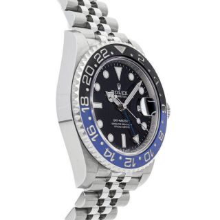 Rolex GMT - Master II Batman Auto 40mm Steel Mens Bracelet Watch Date 126710BLNR 4