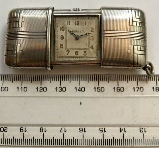Bulova Solid Silver Vintage Early 1920’s Purse Watch - Art Deco - Fully