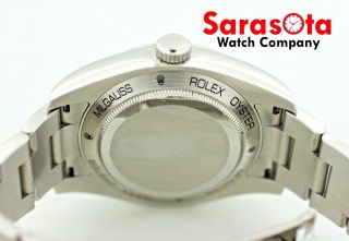 Rolex Milgauss 116400 40mm Black Dial Oyster Steel Wrist Watch 2009 w/Box/P 11