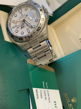 Rolex Explorer II 16570 “POLAR” Bought From AD 12/22/2017 10