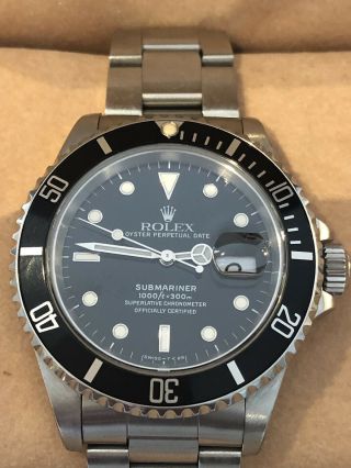 1990 Rolex Submariner 16610 cal 3135,  Tags and Papers 2