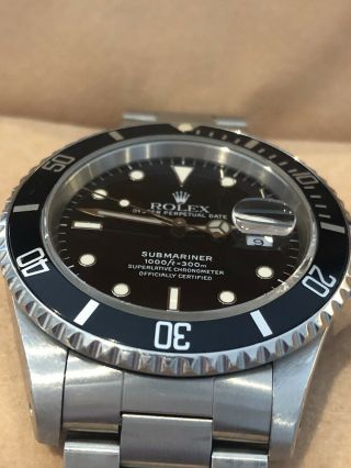 1990 Rolex Submariner 16610 cal 3135,  Tags and Papers 3