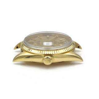 18K ROLEX PRESIDENT DAY DATE SOLID GOLD PIE PAN DIAL OYSTER PERPETUAL NR 6106 4