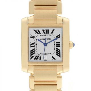 Cartier Tank Francaise Large 18k Yellow Gold Ladies Watch W50001r2