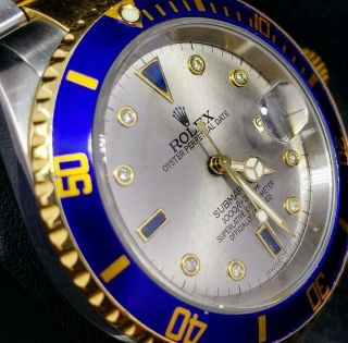 Rolex Submariner 16613 18k And Ss  P  Serial Box And Booklet