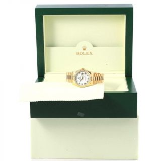 Rolex President Day Date White Roman Dial Yellow Gold Watch 118238 12