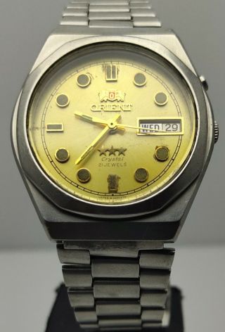 Vintage Orient Crystal 21 Jewels Automatic 0s469c676 Wrist Watch For Men
