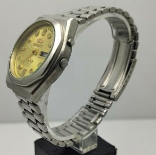 VINTAGE ORIENT CRYSTAL 21 JEWELS AUTOMATIC 0S469C676 WRIST WATCH FOR MEN 5