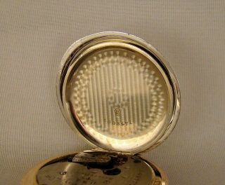 ANTIQUE YORK STANDARD WATCH CO COIN SILVER TWO - TONE HUNTER CASE POCKET WATCH 12