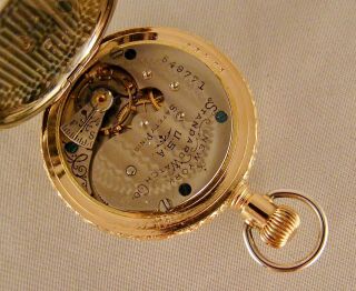 ANTIQUE YORK STANDARD WATCH CO COIN SILVER TWO - TONE HUNTER CASE POCKET WATCH 9