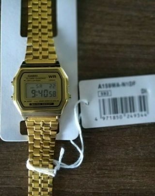 Casio A159wa - N1df Classic Vintage Wrist Unisex Watch For Men And Women Gold